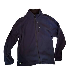 Izod reform men’s fleece zip up, navy size XL